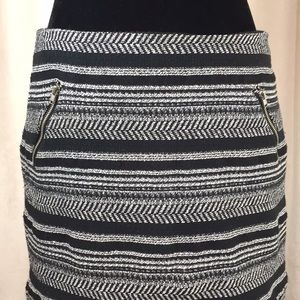 Divided H&M Black and White Mini Skirt Sz 10